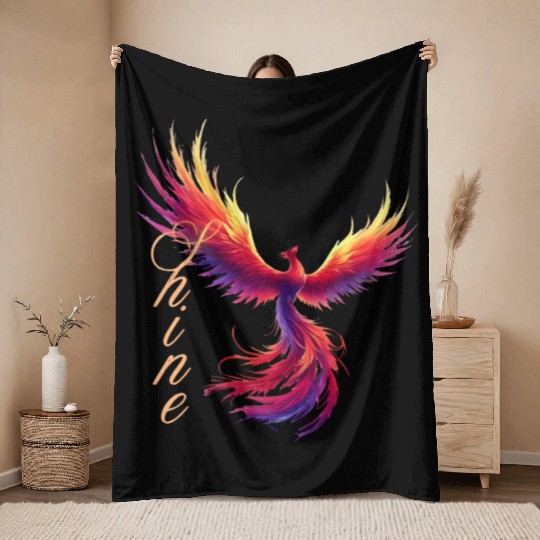 Phoenix Throw Blankets