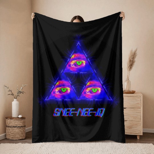 Multi Dimensional Beings 3D Throw Blankets