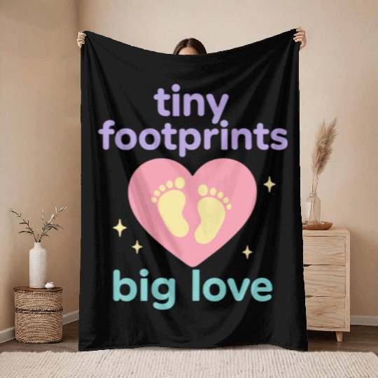 NICU Sibling Preemie Big Brother Big Sister Throw Blankets