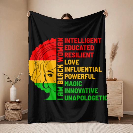 Juneteenth Day Throw Blankets