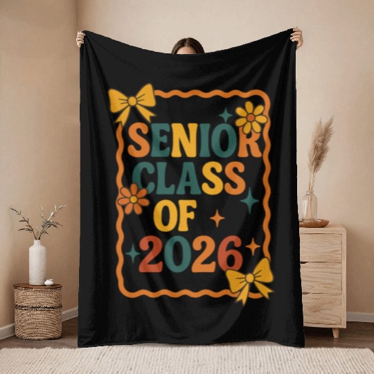 Senior Class of 2026 Back to School Throw Blankets