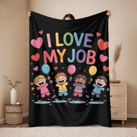 Preschool Teacher Kindergarten Throw Blankets