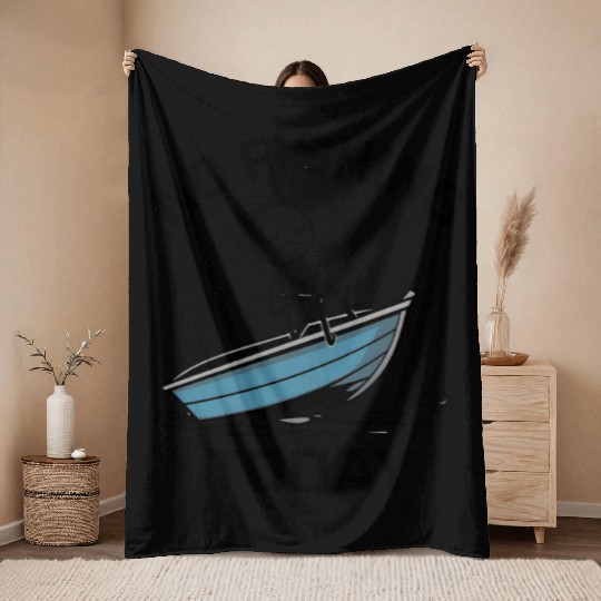 No Fishing Today Funny Throw Blankets
