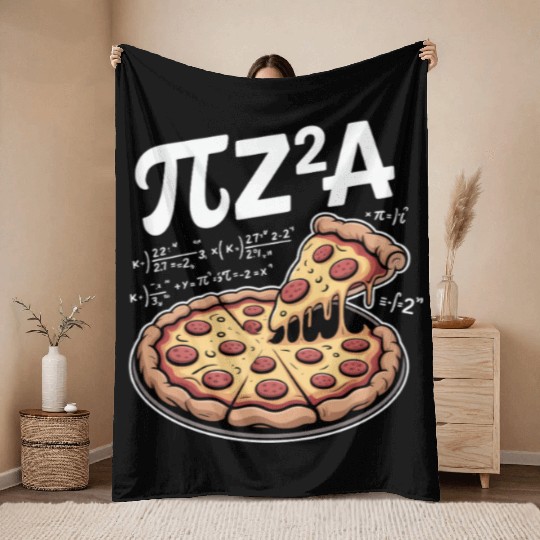Math Time With Pizza Pi Z²A Throw Blankets