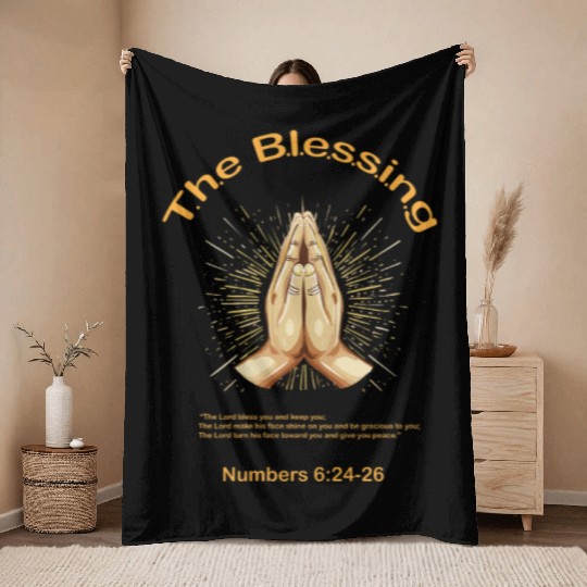 The Blessing Scripture - Bible Throw Blankets