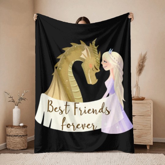 Twilight & Sparkles - Unlikely Besties Throw Blankets