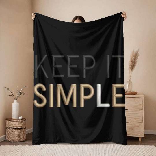 Keep It Simple Throw Blankets