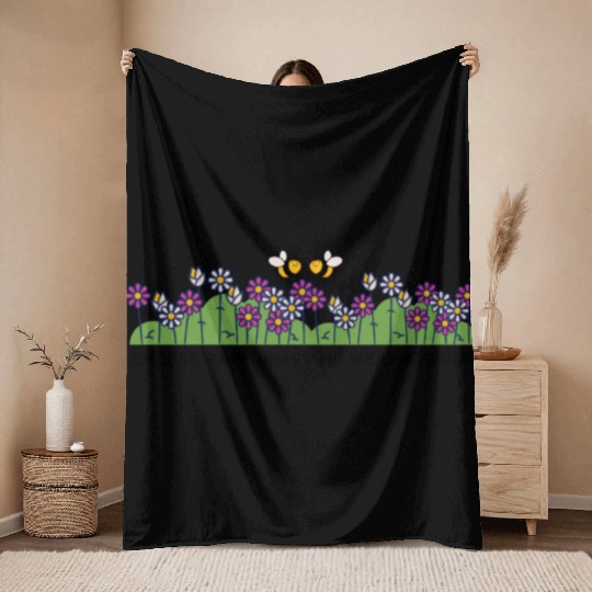 Choose Happiness Wear a Smile Throw Blankets