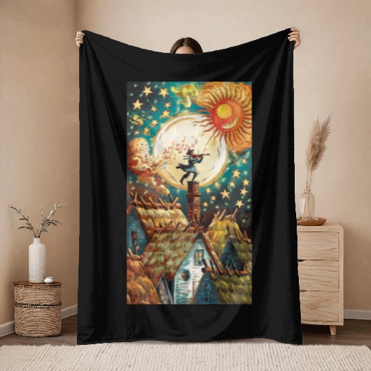 Twilight Troubadour Throw Blankets