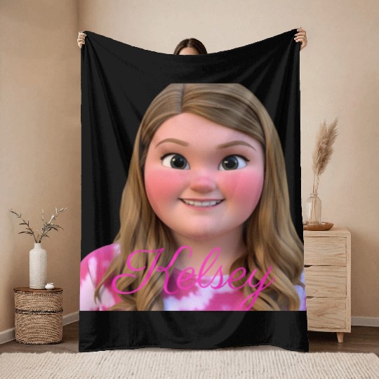 Cartoon Cub Kelsey Throw Blankets