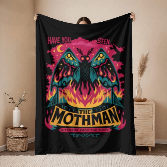 Mothman Black Bridge Have You Seen The Throw Blankets