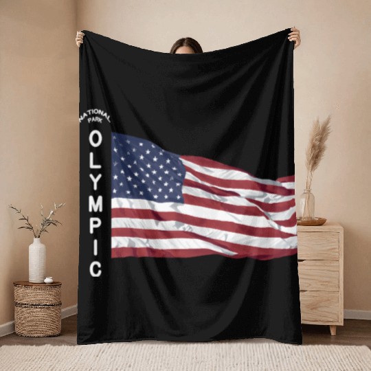 OLYMPIC National Park WASHINGTON STATE Olympic Throw Blankets