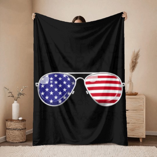 Will Trade Husband For Fireworks Funny 4th Of July Throw Blankets