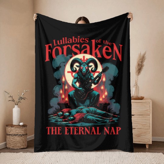 Occult Demonology Tarot Lullabies Of The Forsaken Throw Blankets