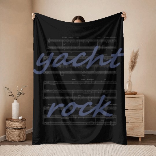Yacht Rock Sheet Music Throw Blankets