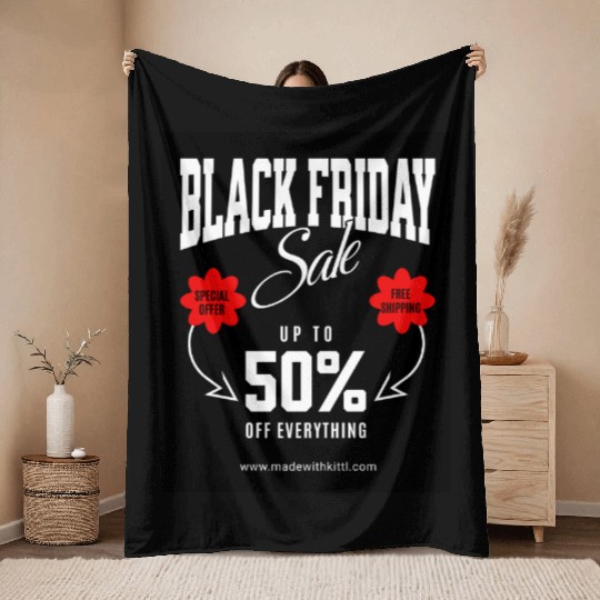 Hustle Wear Black Friday ,Throw Blankets design