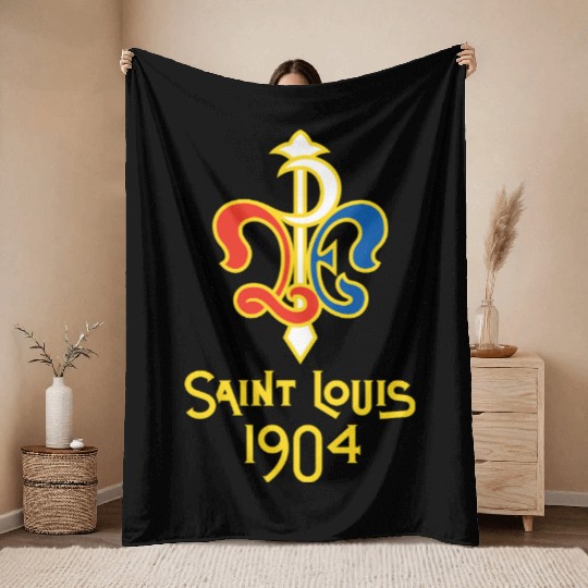 1904 St. Louis - Full Color Throw Blankets