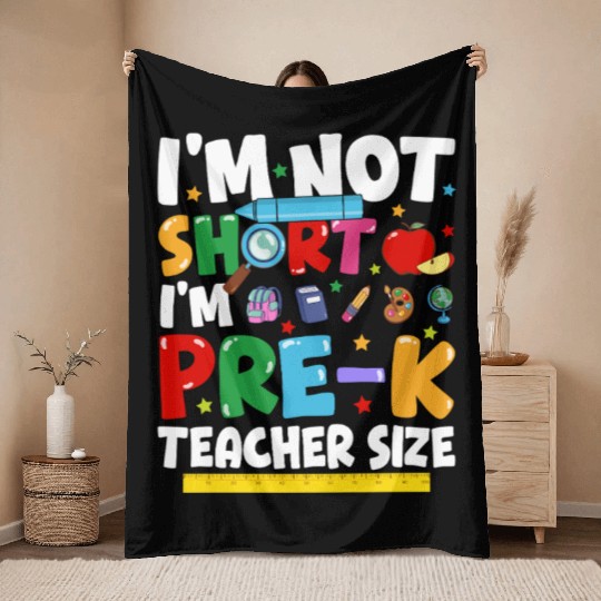 Pre K Teacher Back To School Pre kindergarten Throw Blankets