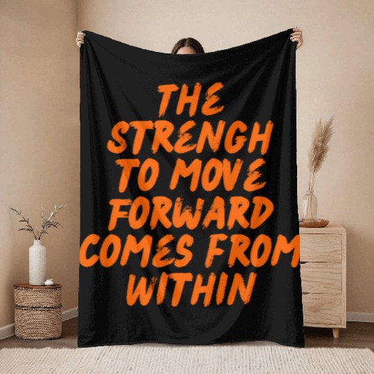 Self Growth Inner Strength Positive Mindset Throw Blankets
