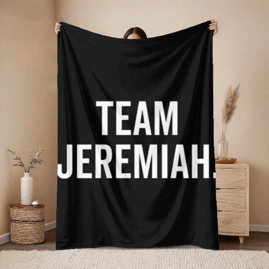 Team Jeremiah Throw Blankets