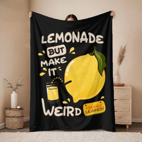 Lemonade Freshly Leaked Throw Blankets