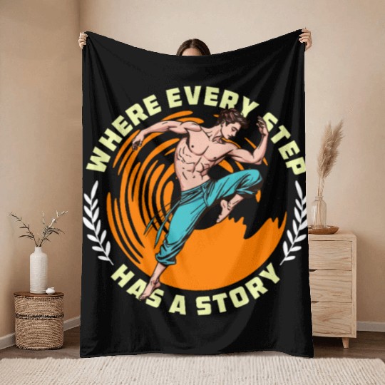 Dance Teacher Where Every Step Has Choreography Throw Blankets