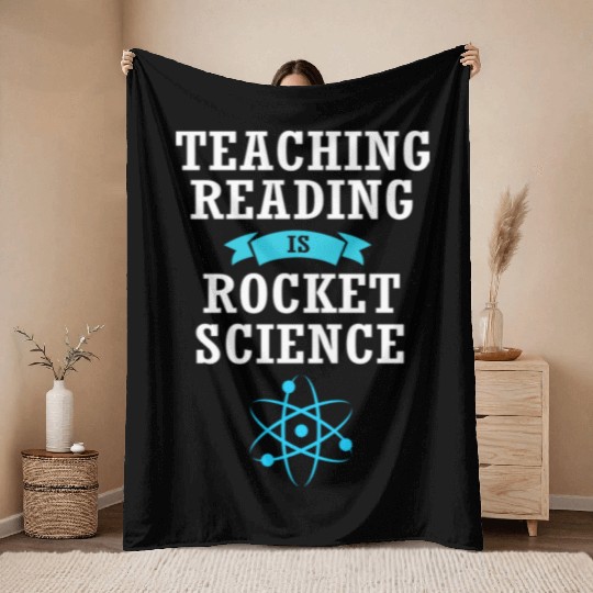 Reading Teacher Librarian Book Throw Blankets