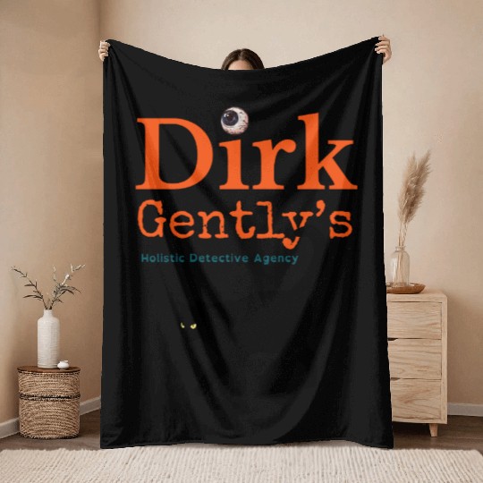 Dirk Gently Holistic Mayhem Fan Throw Blankets