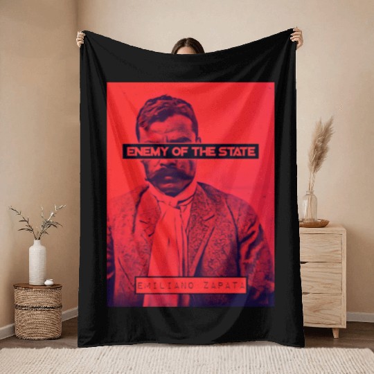 Emiliano Zapata (EOTS) (R) Throw Blankets