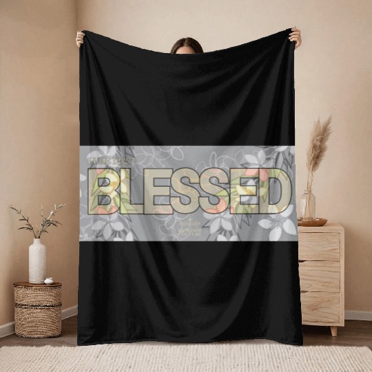 Blessed Hawaiian Maile Plumeria Throw Blankets