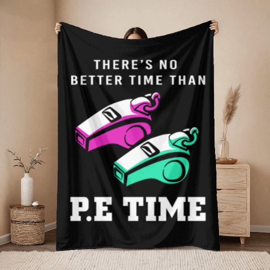 Physical Education Teacher Sports Teaching Throw Blankets