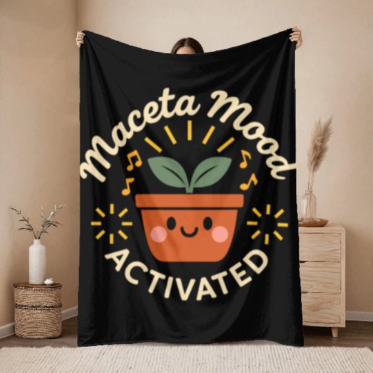 Plantita Latina Plant Mom Plantita Life Hispanic Throw Blankets