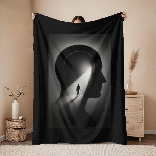 Inner Horizon – the journey within yourself Throw Blankets