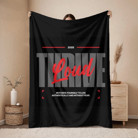 Throw Blankets with inspirational phrase, gift Throw Blankets