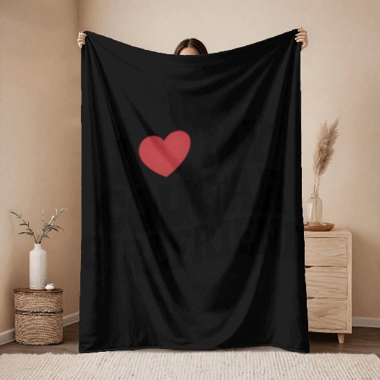 Love for My Cougars Girl Friend Throw Blankets