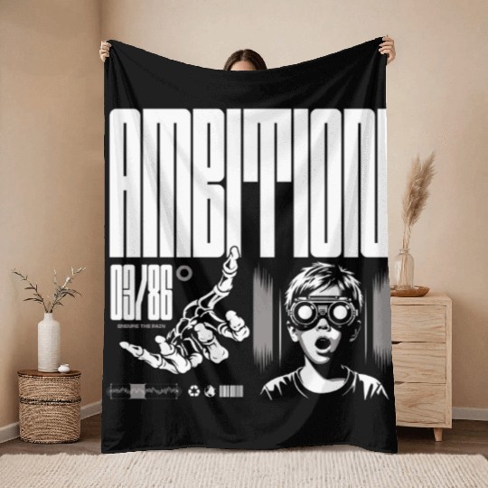 Retro Comic Youth Illustration Throw Blankets