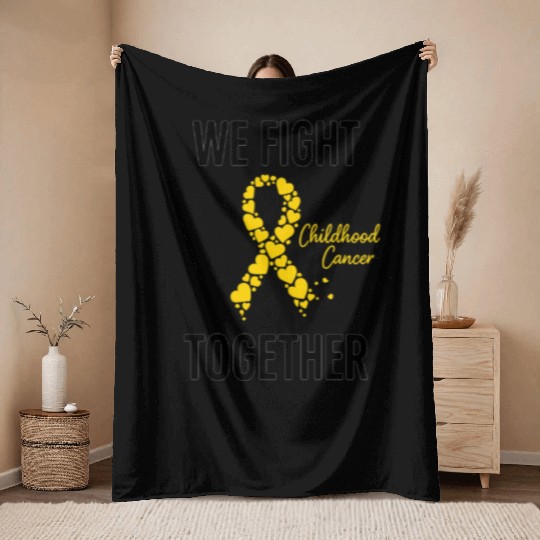 American Warrior of Strength & Awareness Throw Blankets