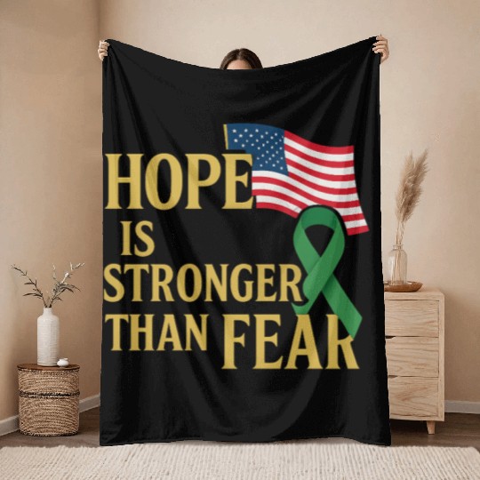 Childhood Cancer Awareness Throw Blankets