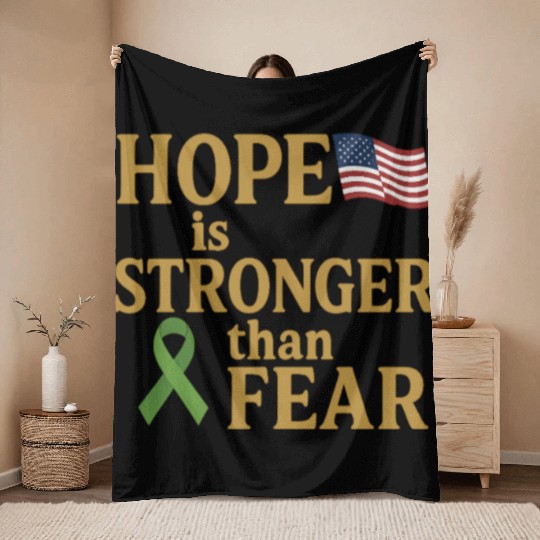 Childhood Cancer Awareness Throw Blankets