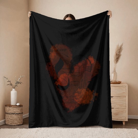 Negroni Cocktail Illustration Classic Hand-Drawn Throw Blankets