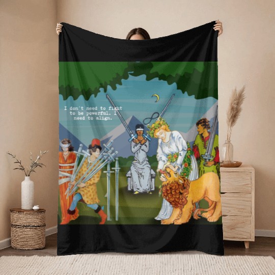 True Crime Tarot Gift Ideas Throw Blankets