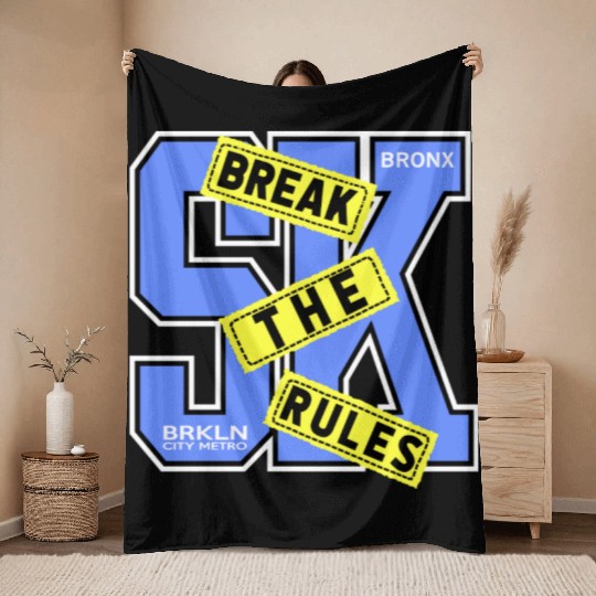 Bronx Street Art Urban Brooklyn Throw Blankets