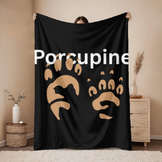 Paraguine Paw Prints Animal Design Throw Blankets
