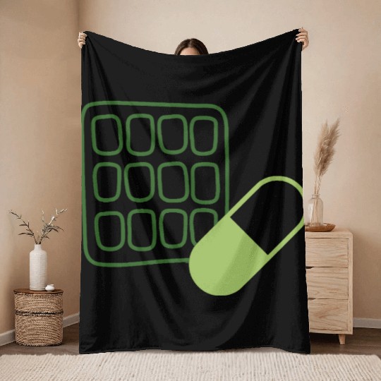 Waffle Pill Logo GnG Throw Blankets