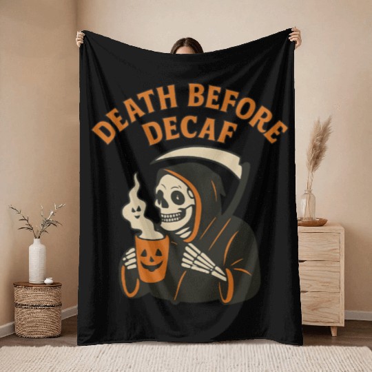 Funeral Halloween Tribute Throw Blankets