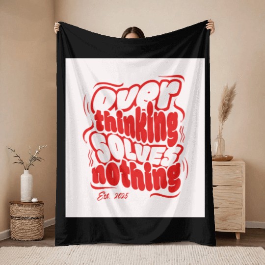 Positive Affirmation Illustration Throw Blankets