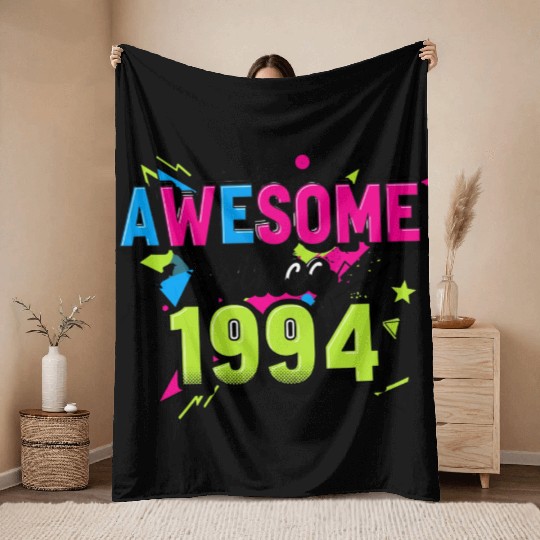 Awesome since 1994 Throw Blankets