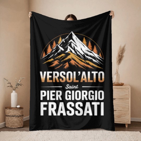 Vercollio Saint Pier Giorgio Design Throw Blankets
