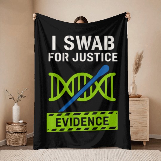 Forensic Chemist Crime Lab Toxicology Science Throw Blankets