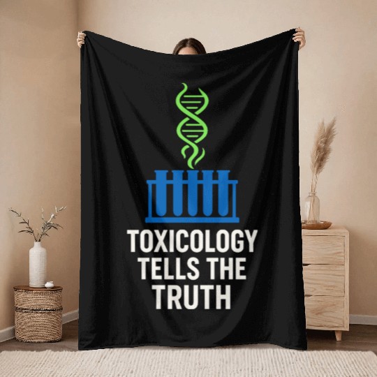 Forensic Chemist Crime Lab Toxicology Science Throw Blankets